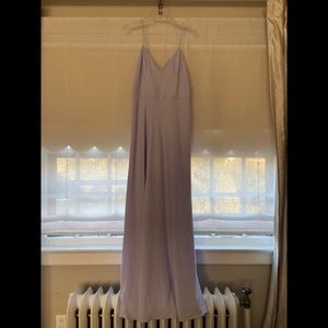 Lovely lavender floor length strappy dress